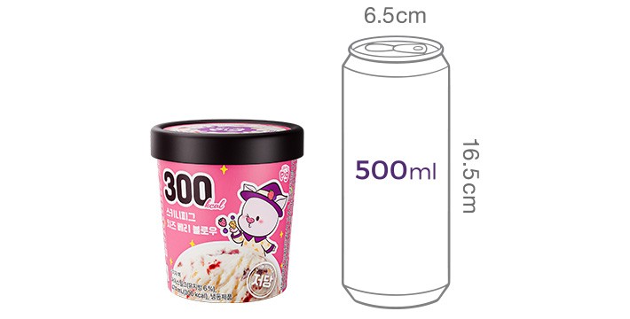 [스키니피그] 저당 파인트 치즈 베리 블로우 474mL