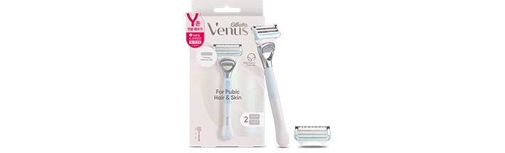 [질레트] 비너스 Y존 제모기 (핸들1입 + 면도날2입)