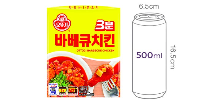 [오뚜기] 3분 바베큐치킨 150G
