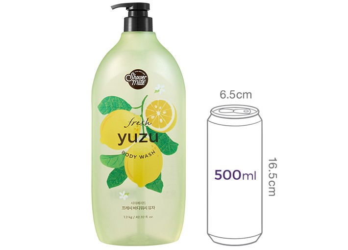 [샤워메이트] 프레시 네이처 유자 바디워시 1.2kg