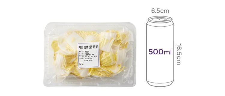 [바름팜] 간편하게 손질한 절단 배추 300g
