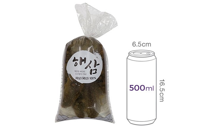 [삼삼물산] 통영 해삼 230g (생물)