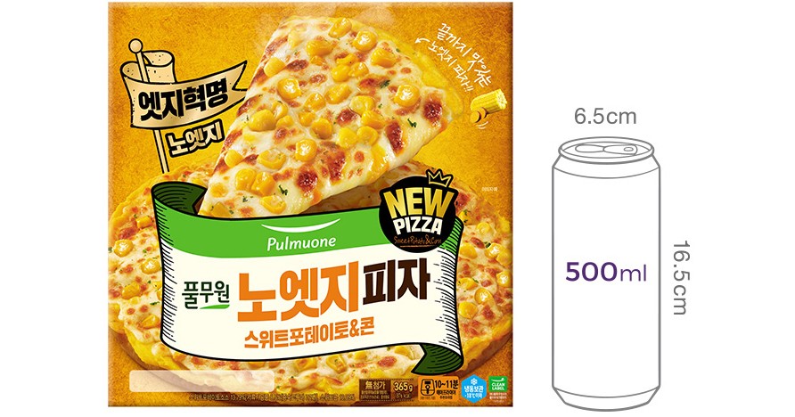 [풀무원] 노엣지피자 스위트 포테이토&콘