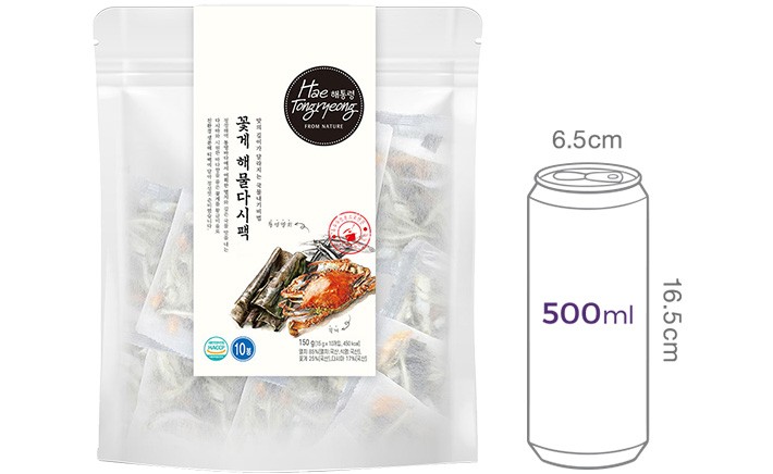[해통령] 꽃게 해물 다시팩 15g X 10입