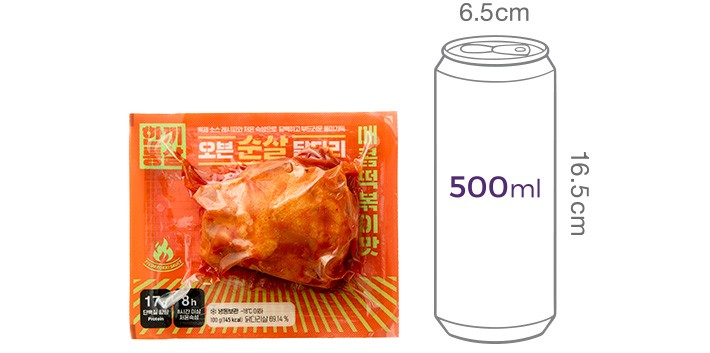 [한끼통살] 오븐 순살 닭다리 매콤떡볶이맛