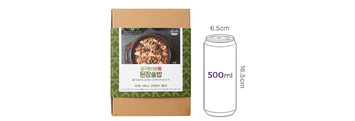 [김구원선생] 국산두부밥 된장술밥 (2인분)