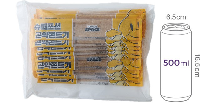 [텅스페이스] 슈퍼포션 곤약쫀드기 20개입(25gX20봉)