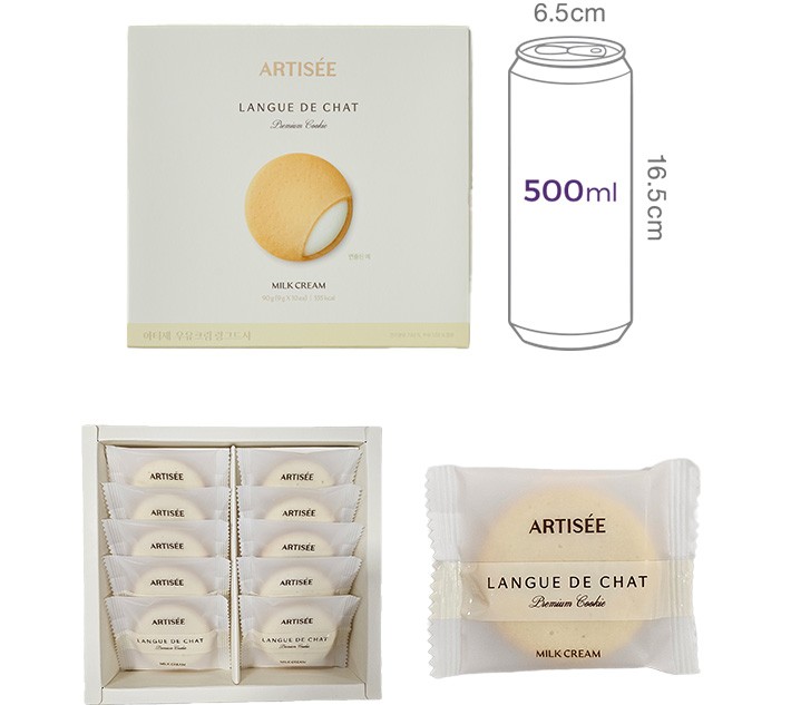 [아티제] 우유크림 랑그드샤 (9g X 10개)