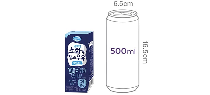 [덴마크] 소화가 잘되는 우유 (190mL X 24입)