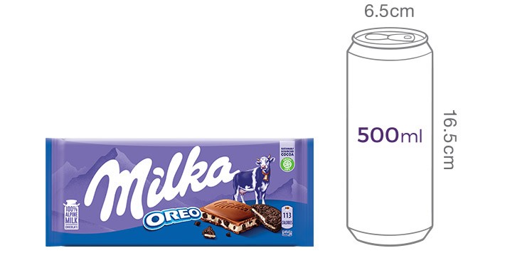 [밀카] 초콜릿 오레오 밀크 100g 