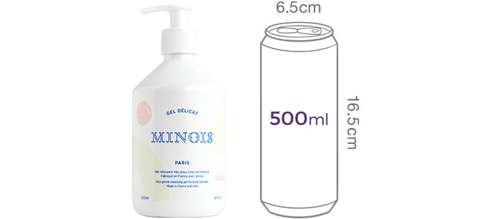 [미느와] 델리케이트 클렌징 젤 500ml (탑투토워시)