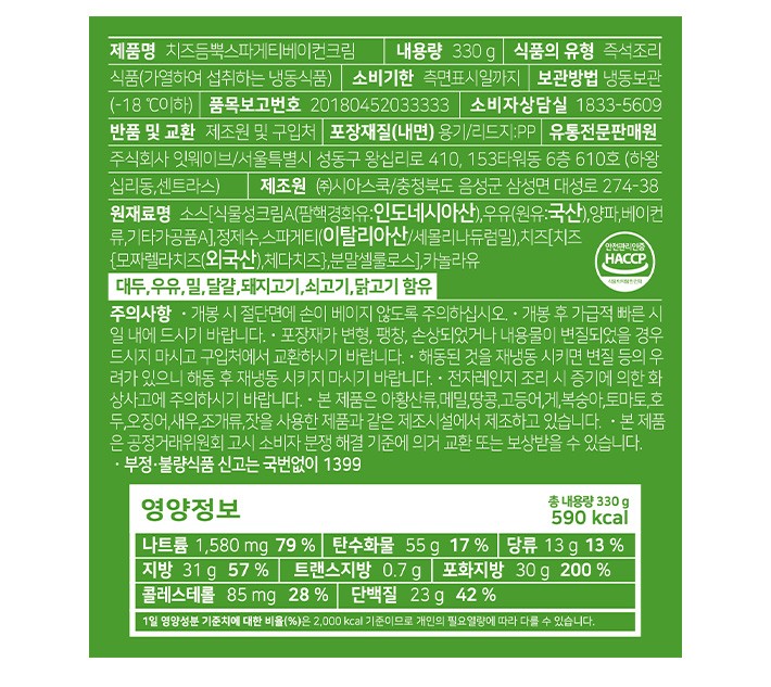 [스파게티스토리] 베이컨크림 스파게티