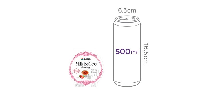 [파스퇴르] 밀크브륄레 딸기 100g