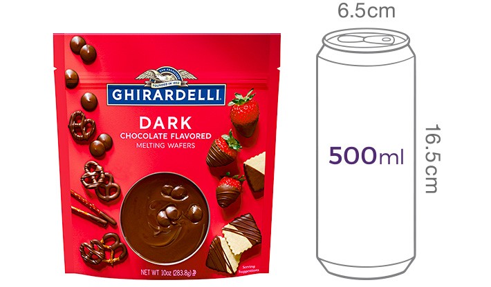 [기라델리] 다크초콜릿맛 멜팅 웨이퍼 283.8g