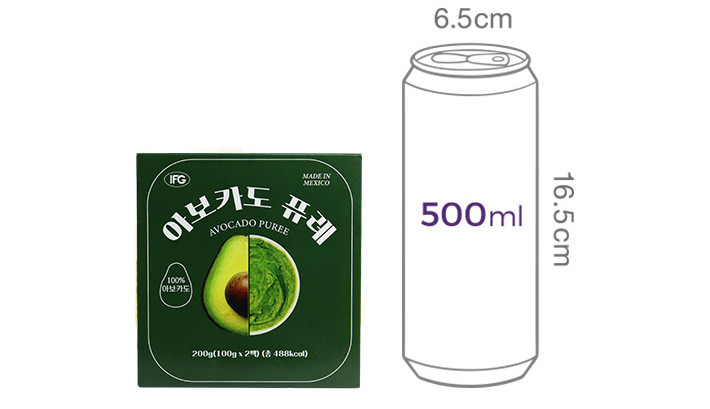 진짜 아보카도 퓨레 100g*2입