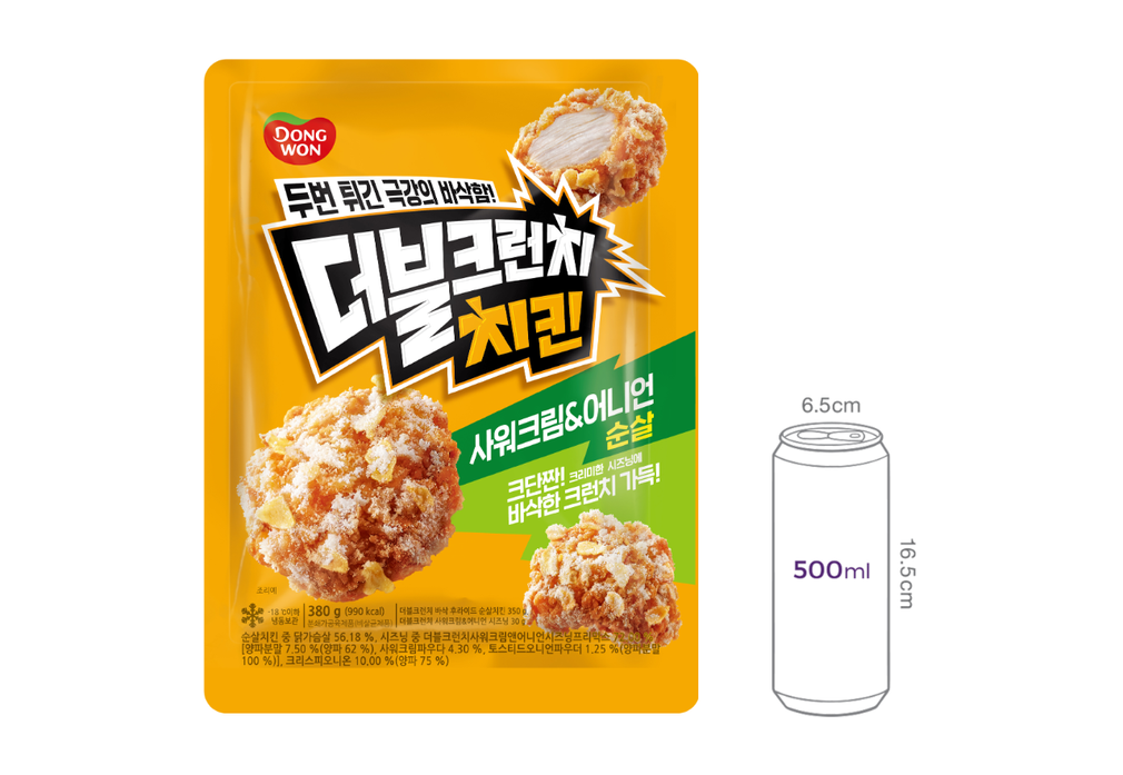 [동원] 더블크런치 사워크림&어니언 시즈닝 치킨 380g