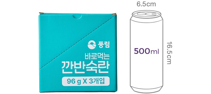 [풍림푸드] 바로먹는 깐 반숙란 (2입x3팩)