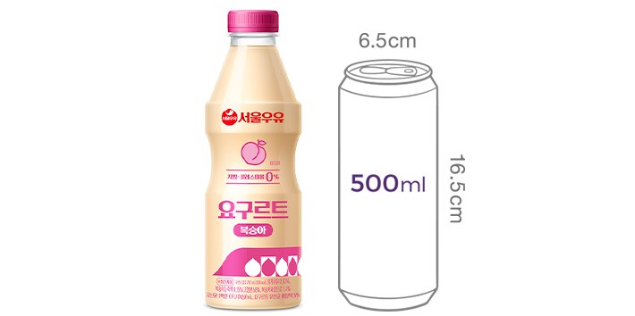 [서울우유] 요구르트 복숭아 750mL