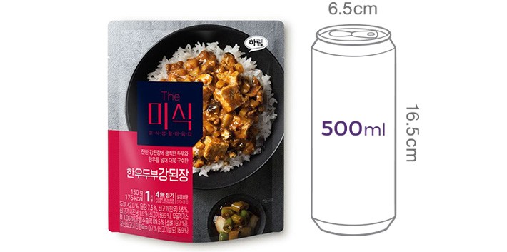 [하림 The 미식] 한우두부강된장 덮밥소스 150g