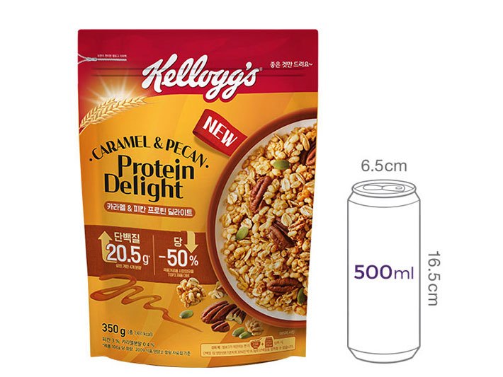 [켈로그] 프로틴 딜라이트 그래놀라 카라멜&피칸 350g