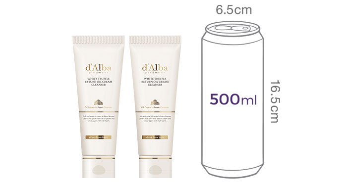 [달바] 화이트 트러플 오일 크림 클렌저 100ml 2개 세트 (튜브형)