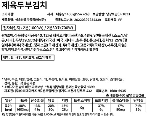 [슈퍼키친] 제육두부김치