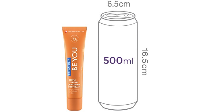 [큐라덴] #복숭아+살구맛 큐라프록스 BEYOU치약 60mL ORANGE