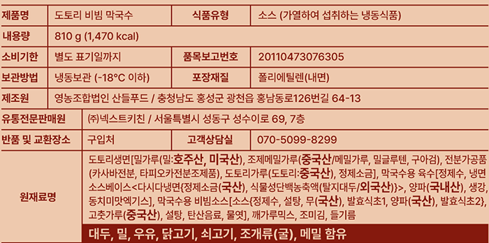 [산메촌] 도토리 비빔 막국수