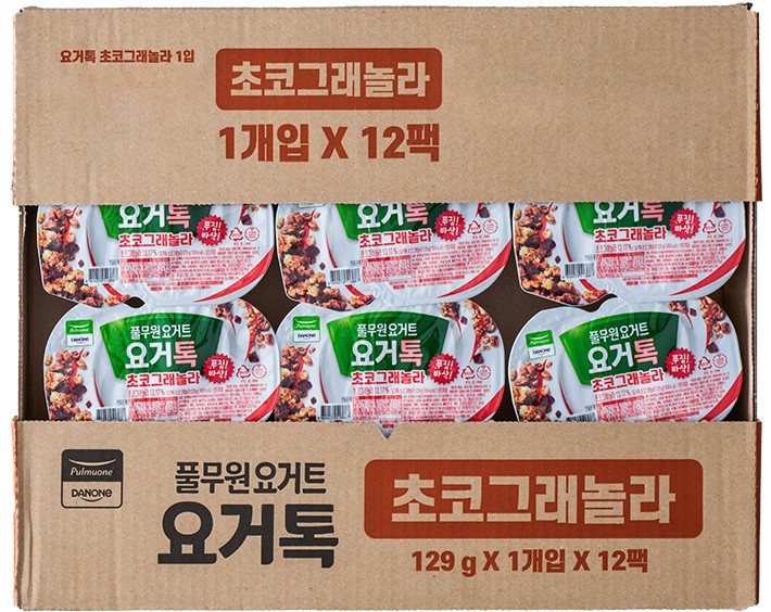 [풀무원다논] 요거톡 초코그래놀라 (129g X 12개)