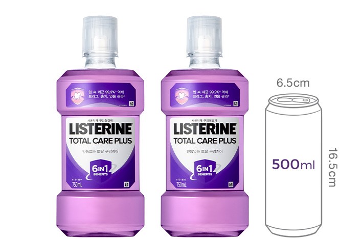[리스테린] 토탈케어 플러스 750mlX2개입