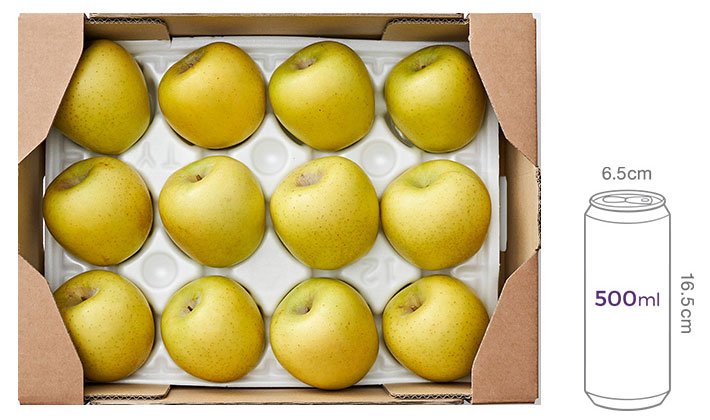 아삭하고 달콤한 황금사과3kg [품종: 시나노골드] (2개 구매시)