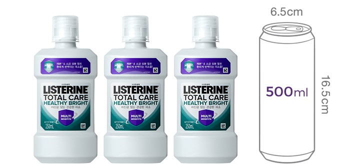 [리스테린] 토탈 헬씨 브라이트 250ml x 3개입