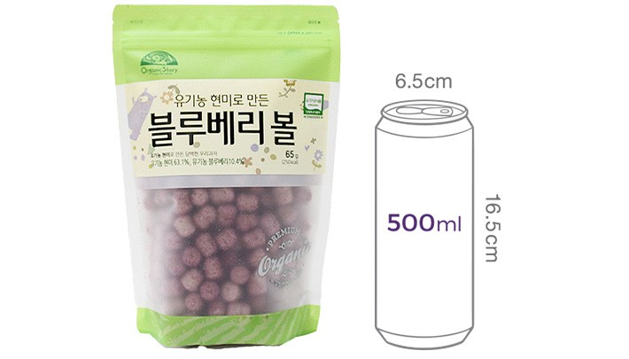 [오가닉스토리] 유기농 현미로 만든 블루베리볼 65g