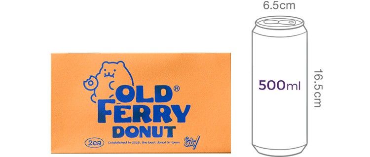 [올드페리도넛] 카스테라크림 도넛 (160g X 2개입)