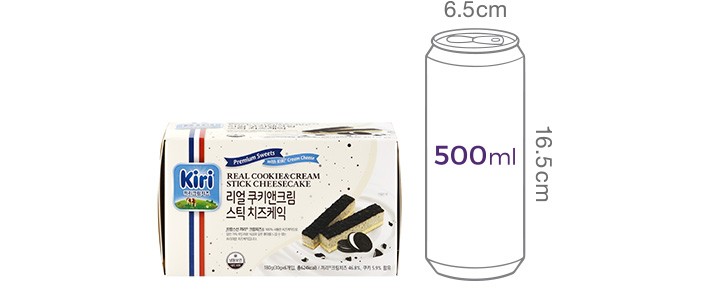 [KIRI] 쿠키앤크림 스틱치즈케익 (30g X 6개입)