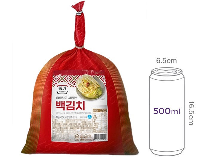[종가] 백김치 3kg