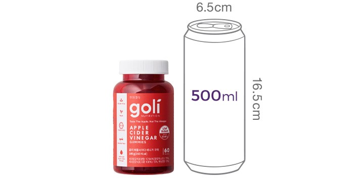 [골리] 애플 사이다 비니거 구미 60정