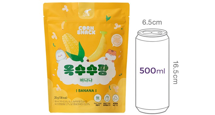 [리틀스푼] 옥수수팡 바나나 25g