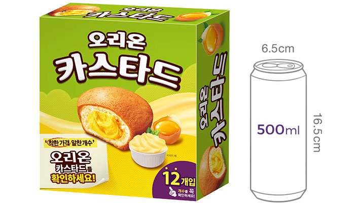 [오리온] 카스타드 276g