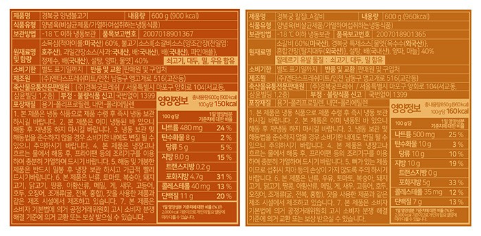 [선물세트] 경복궁 BLACK 불고기&갈비 세트 1.2kg