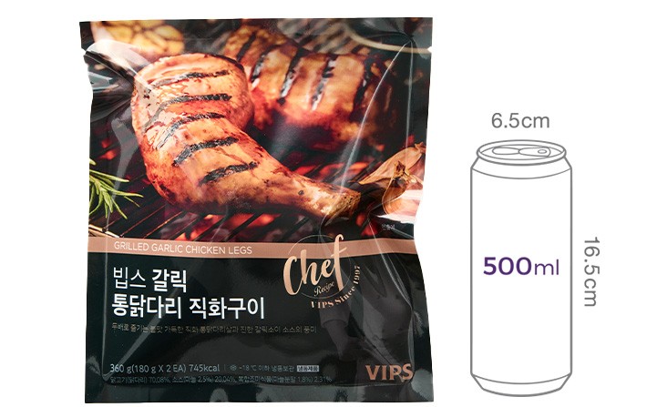 [빕스] 통닭다리 직화구이 갈릭 360g (2입)