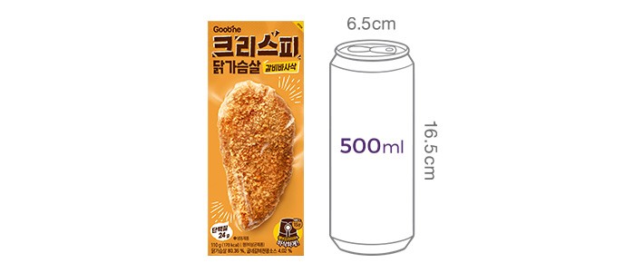 [굽네] 크리스피 닭가슴살 갈비바사삭 110g (냉동)
