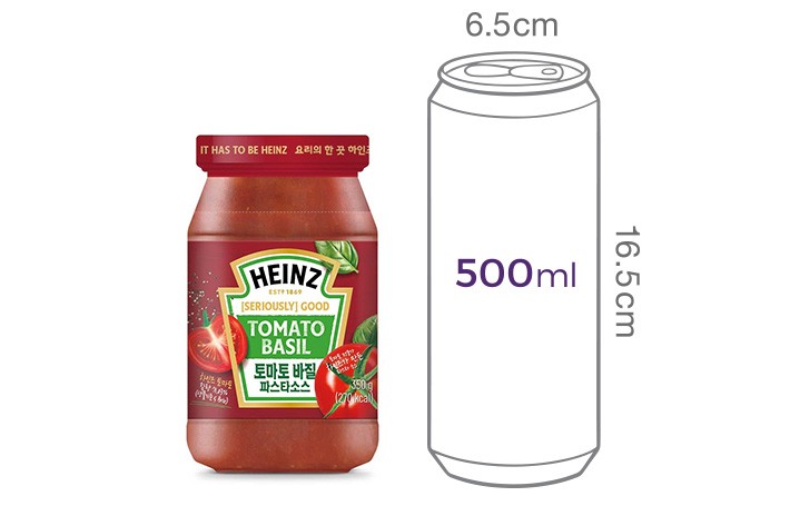 01.[하인즈] 토마토 바질 파스타 소스 350g
