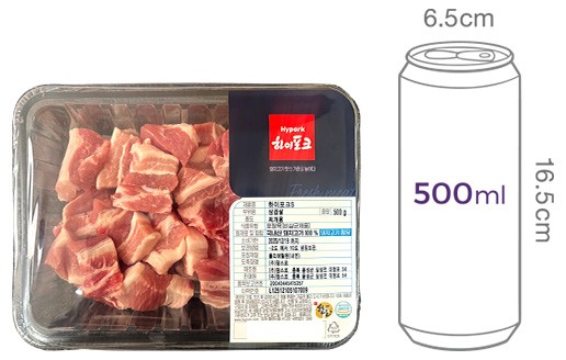 [하이포크] 한돈 삼겹살 찌개용 500g (냉장)