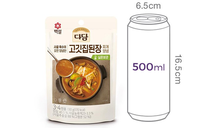 [다담] 고깃집된장찌개 양념 130g