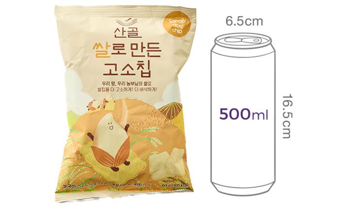 [에코맘의산골이유식] 산골 쌀로 만든 고소칩 60g