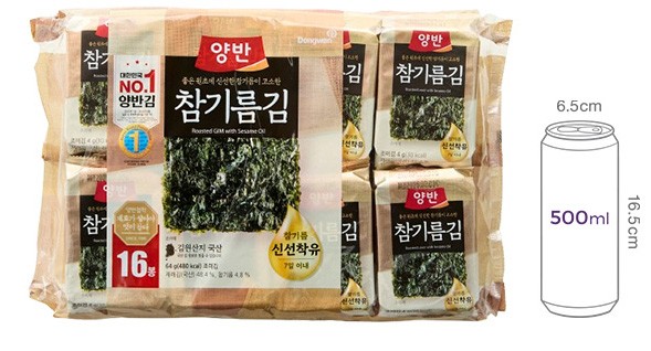 [동원] 양반 참기름 식탁김 4g X 16봉