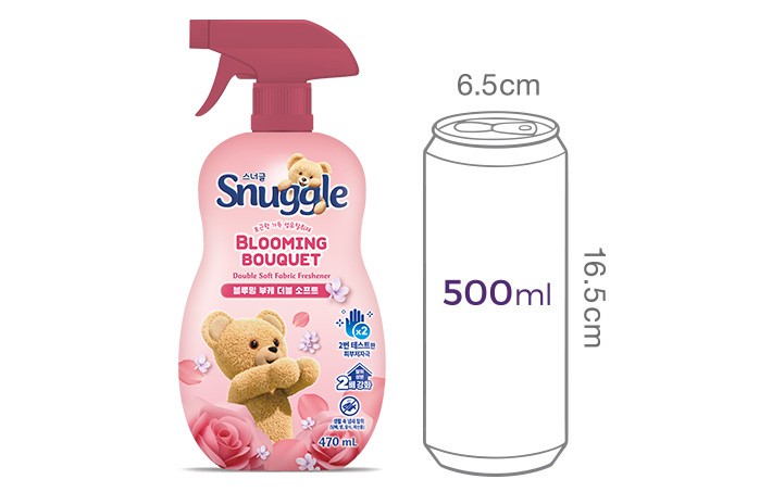 [스너글] 섬유탈취제 스파클링 시트러스 더블소프트 470ML