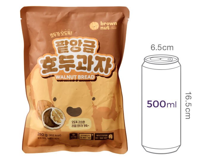 [브라운넛] 팥앙금 호두과자 280g