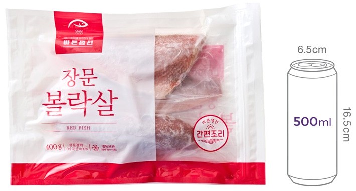 [바른생선] 장문볼락살 400g (냉동)